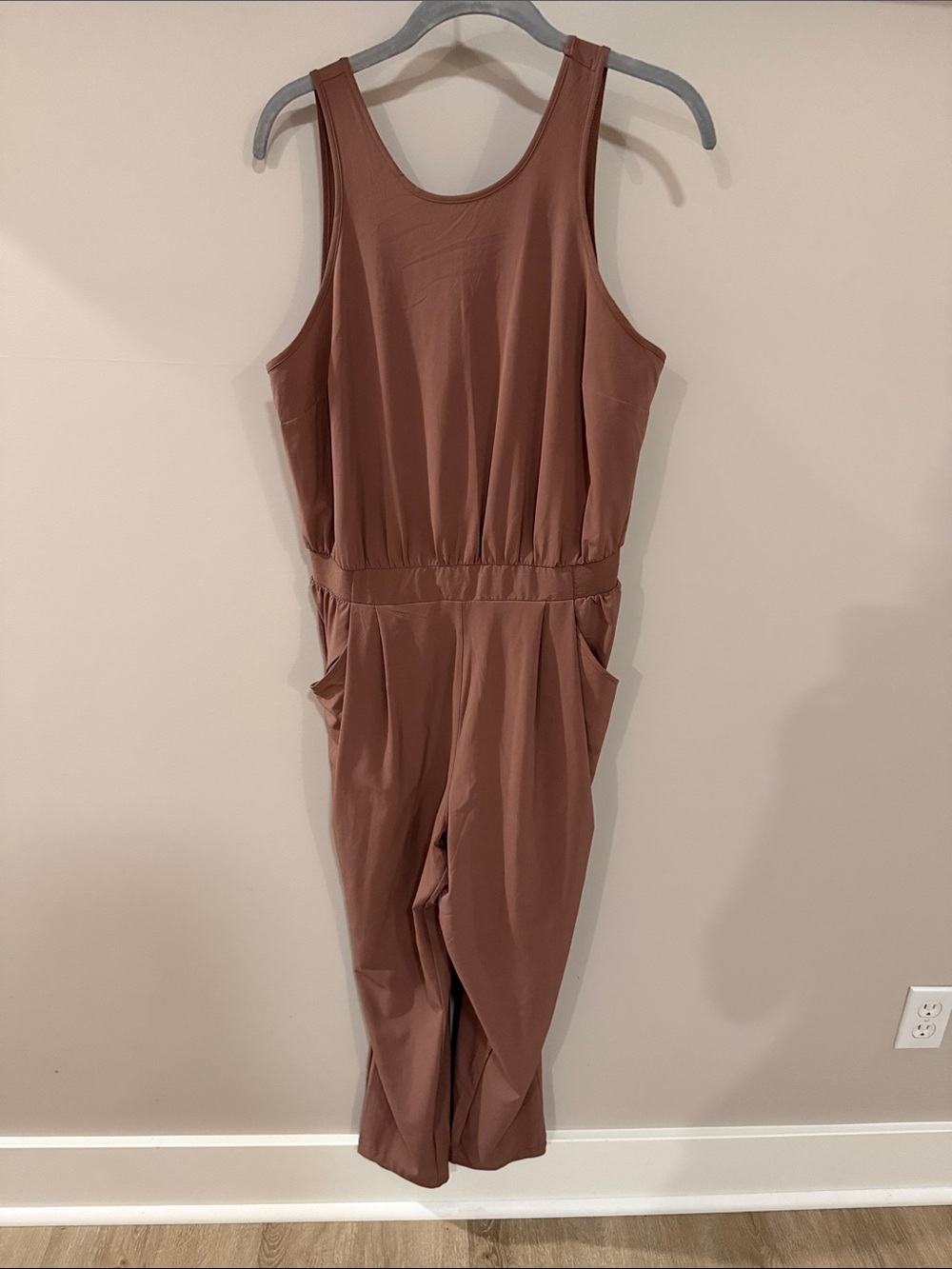 all in motion Sleeveless Jumpsuit in Dusty Rose